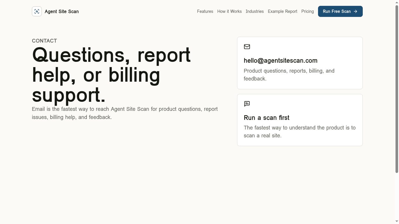 Rendered desktop screenshot of Contact/booking page